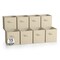 Sorbus Large 13" Storage Bins - 8 Pack Sturdy Collapsible Fabric Storage Cubes with Handles - Neutrals